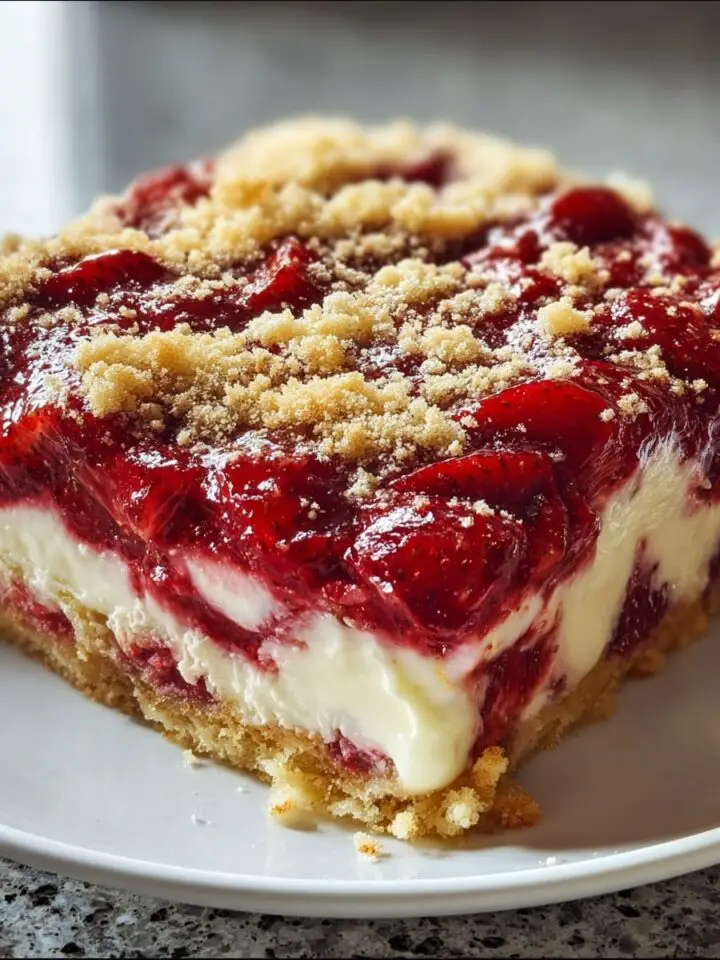 Strawberry Cheesecake Dump Cake
