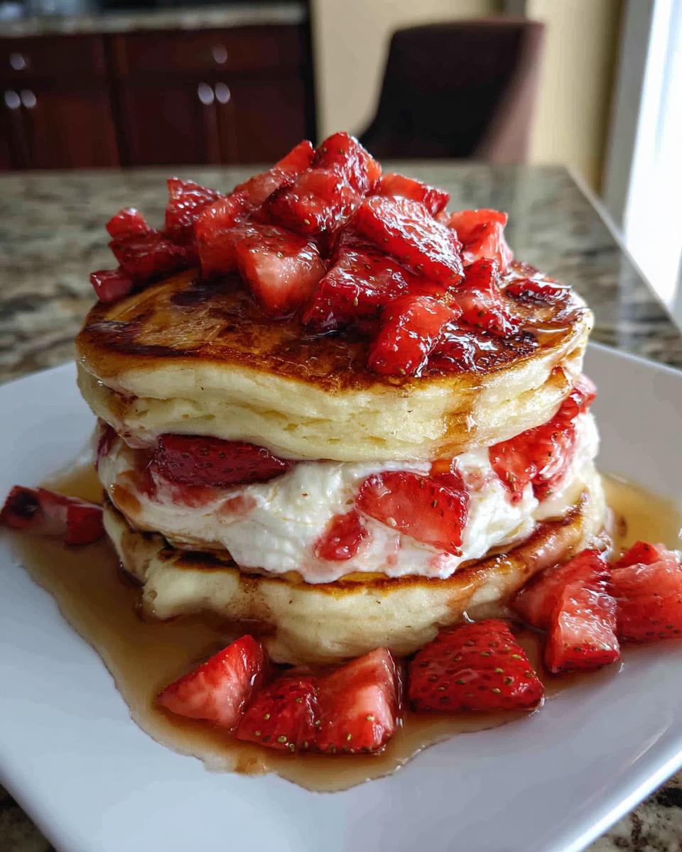 Strawberry Cheesecake Pancakes - detail 1