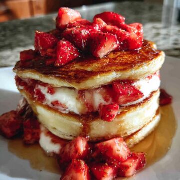 Strawberry Cheesecake Pancakes