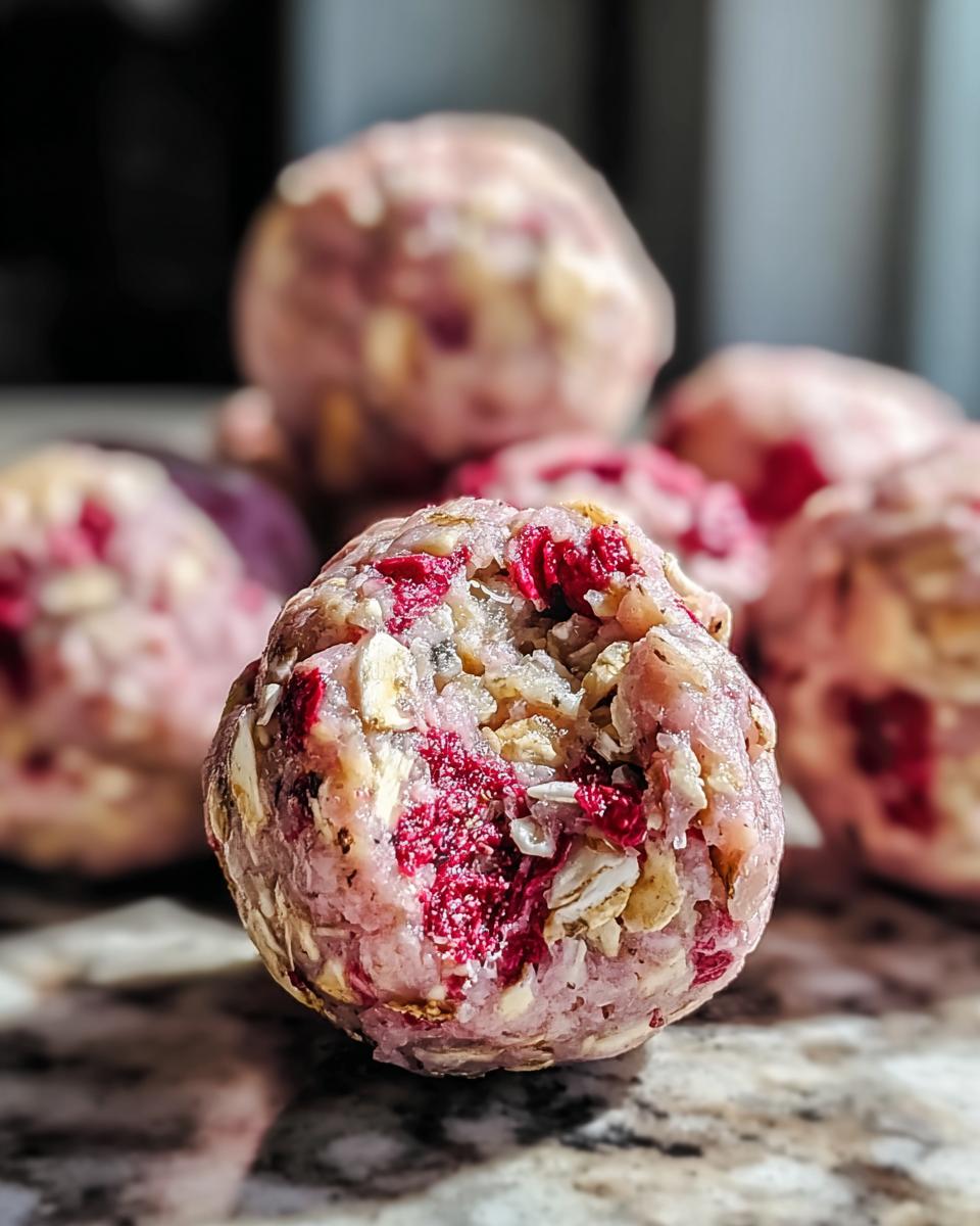 Strawberry Cheesecake Protein Balls - detail 1
