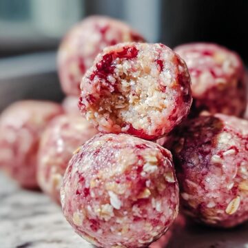 Strawberry Cheesecake Protein Balls