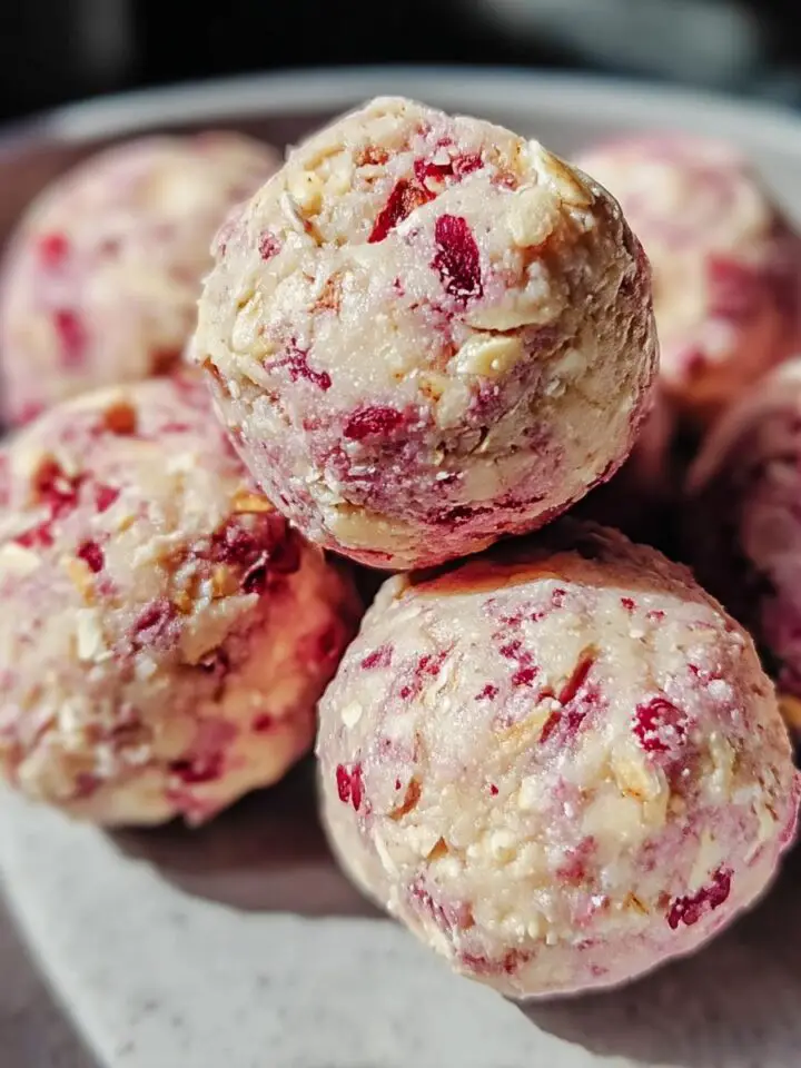 Strawberry Cheesecake Protein Balls