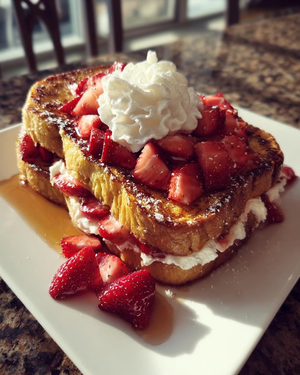 Strawberry Cheesecake Stuffed French Toast - detail 1