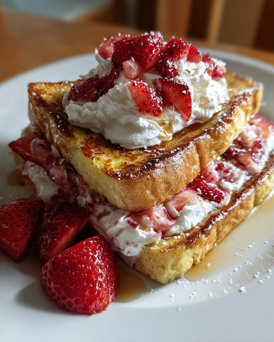 Strawberry Cheesecake Stuffed French Toast - detail 2