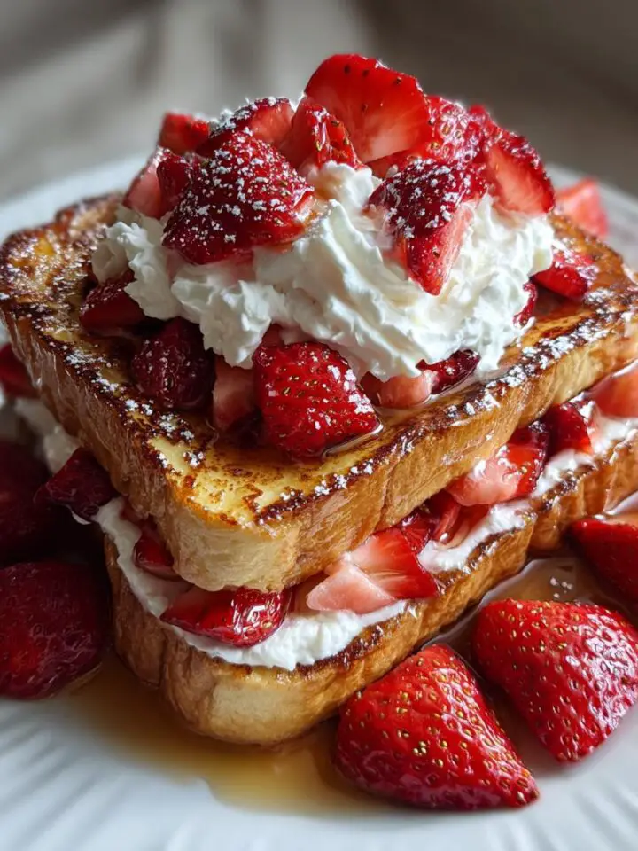 Strawberry Cheesecake Stuffed French Toast