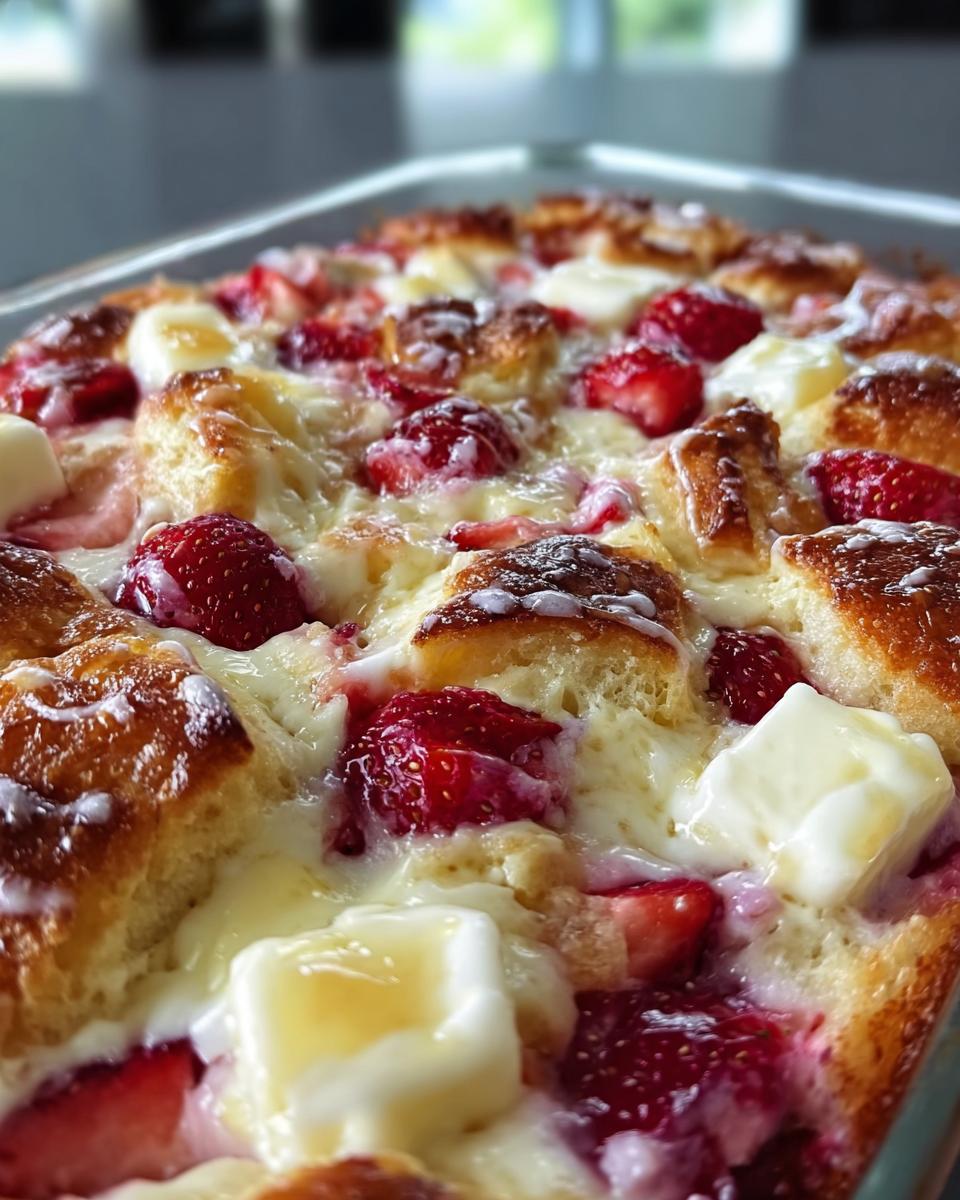 Strawberry Cream Cheese Cobbler - detail 1