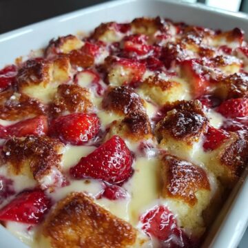 Strawberry Cream Cheese Cobbler