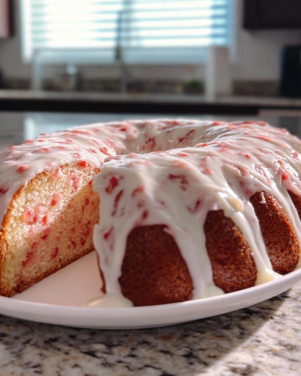 Strawberry Cream Cheese Pound Cake - detail 1