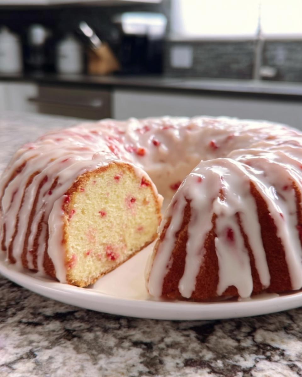 Strawberry Cream Cheese Pound Cake - detail 2