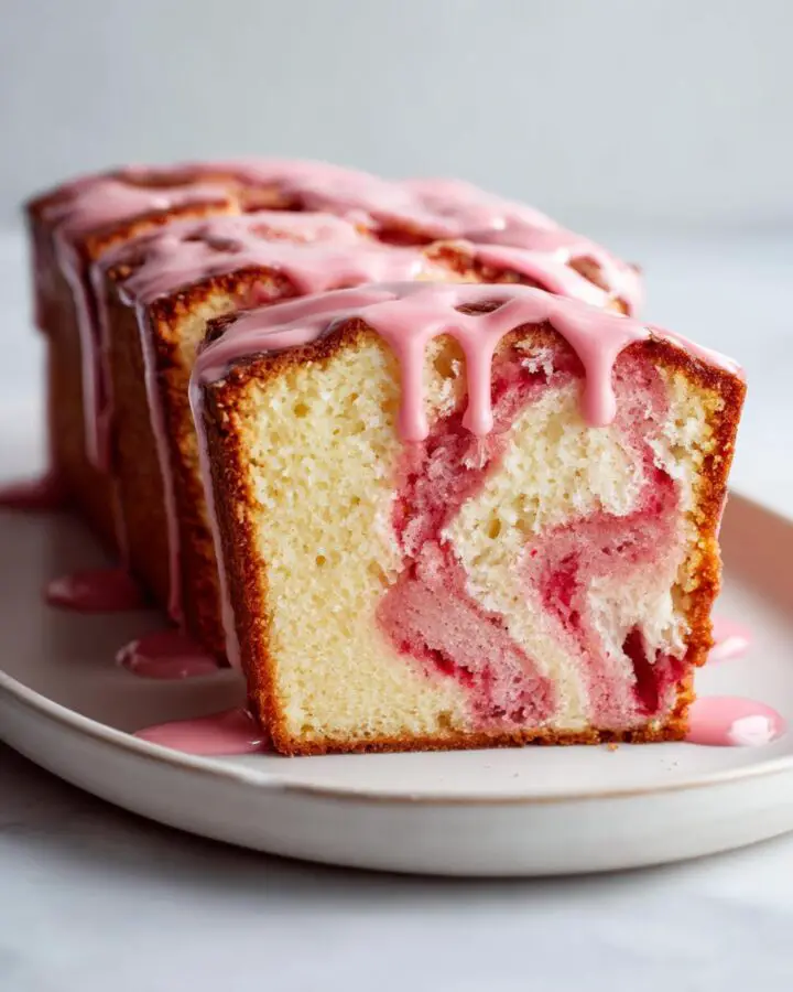 Heavenly Strawberry Cream Cheese Pound Cake Recipe - Cooking Leader
