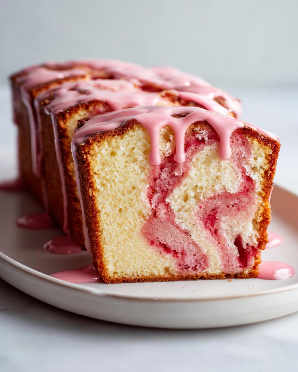 Strawberry Cream Cheese Pound Cake - detail 3