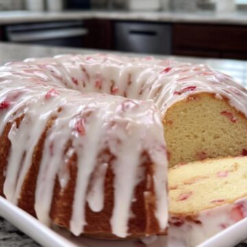 Strawberry Cream Cheese Pound Cake