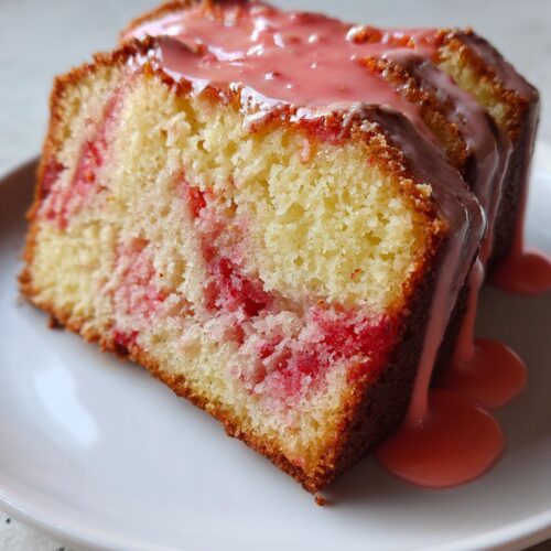 Heavenly Strawberry Cream Cheese Pound Cake Recipe - Cooking Leader