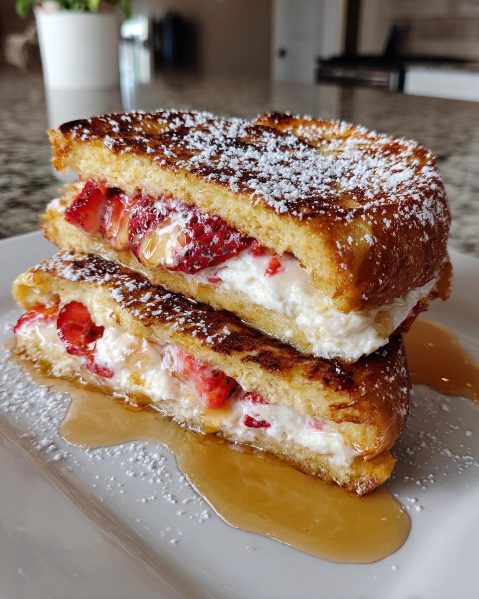 Strawberry Cream Cheese Stuffed French Toast - detail 1