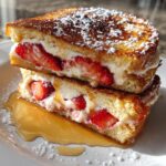 Strawberry Cream Cheese Stuffed French Toast