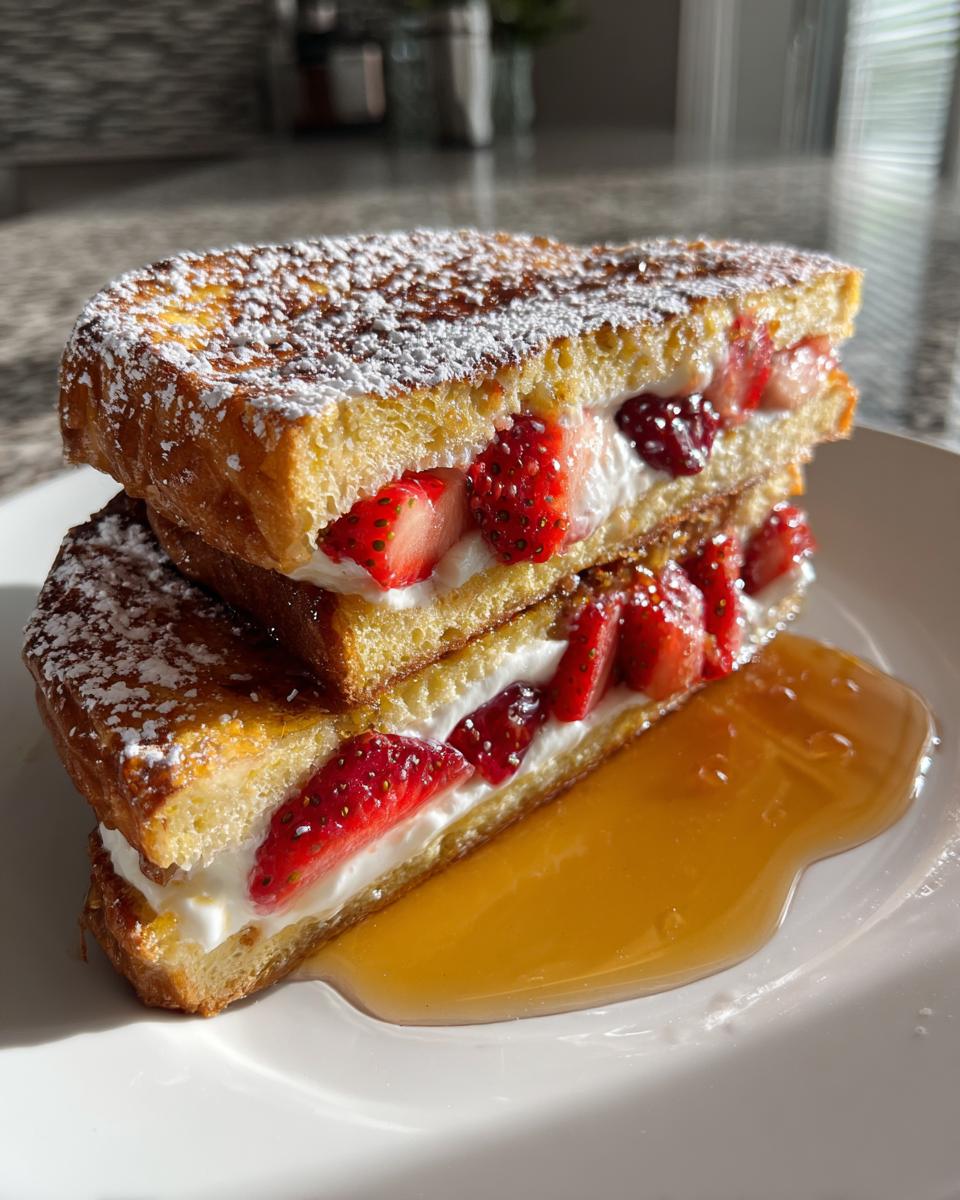 Strawberry Cream Cheese Stuffed French Toast - detail 2
