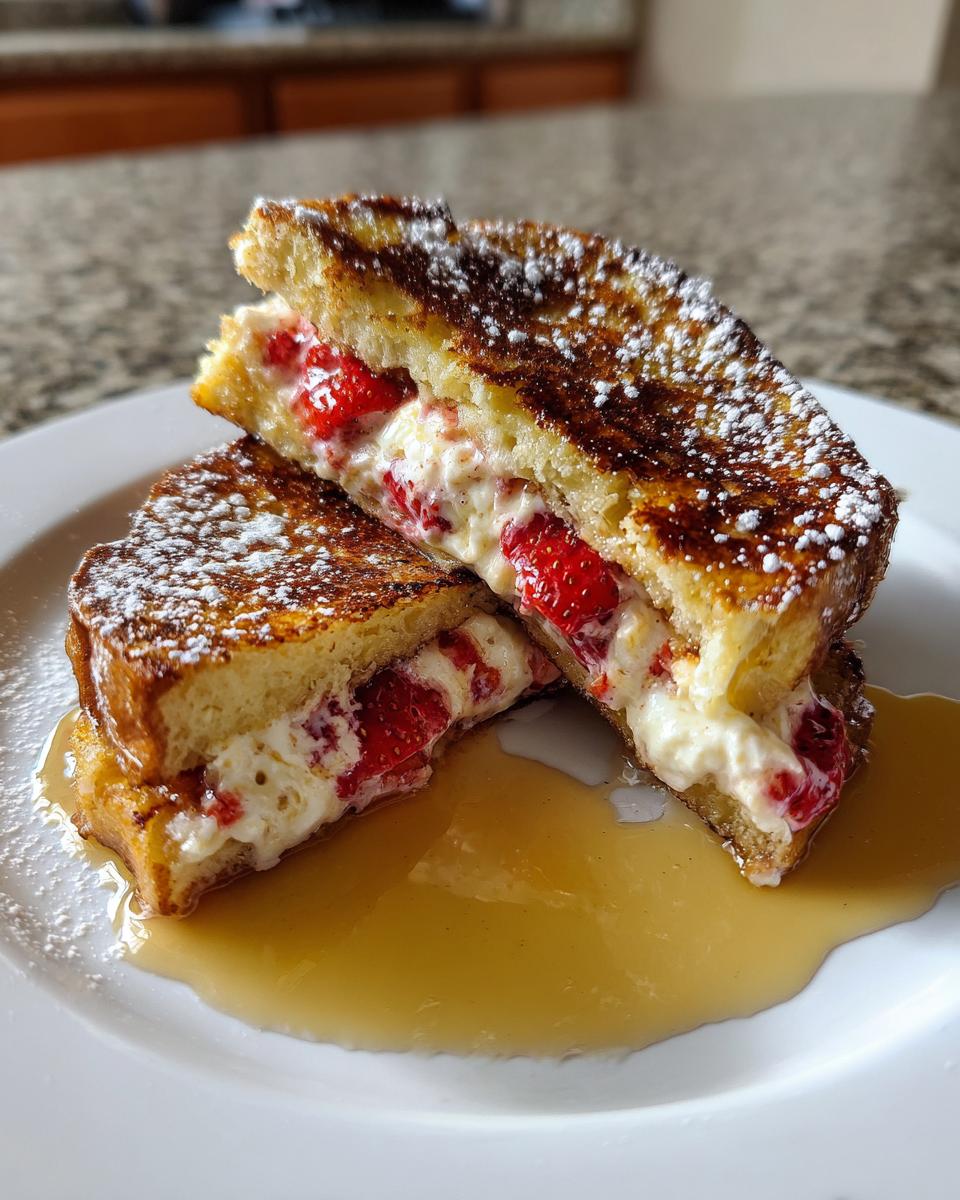 Strawberry Cream Cheese Stuffed French Toast - detail 3