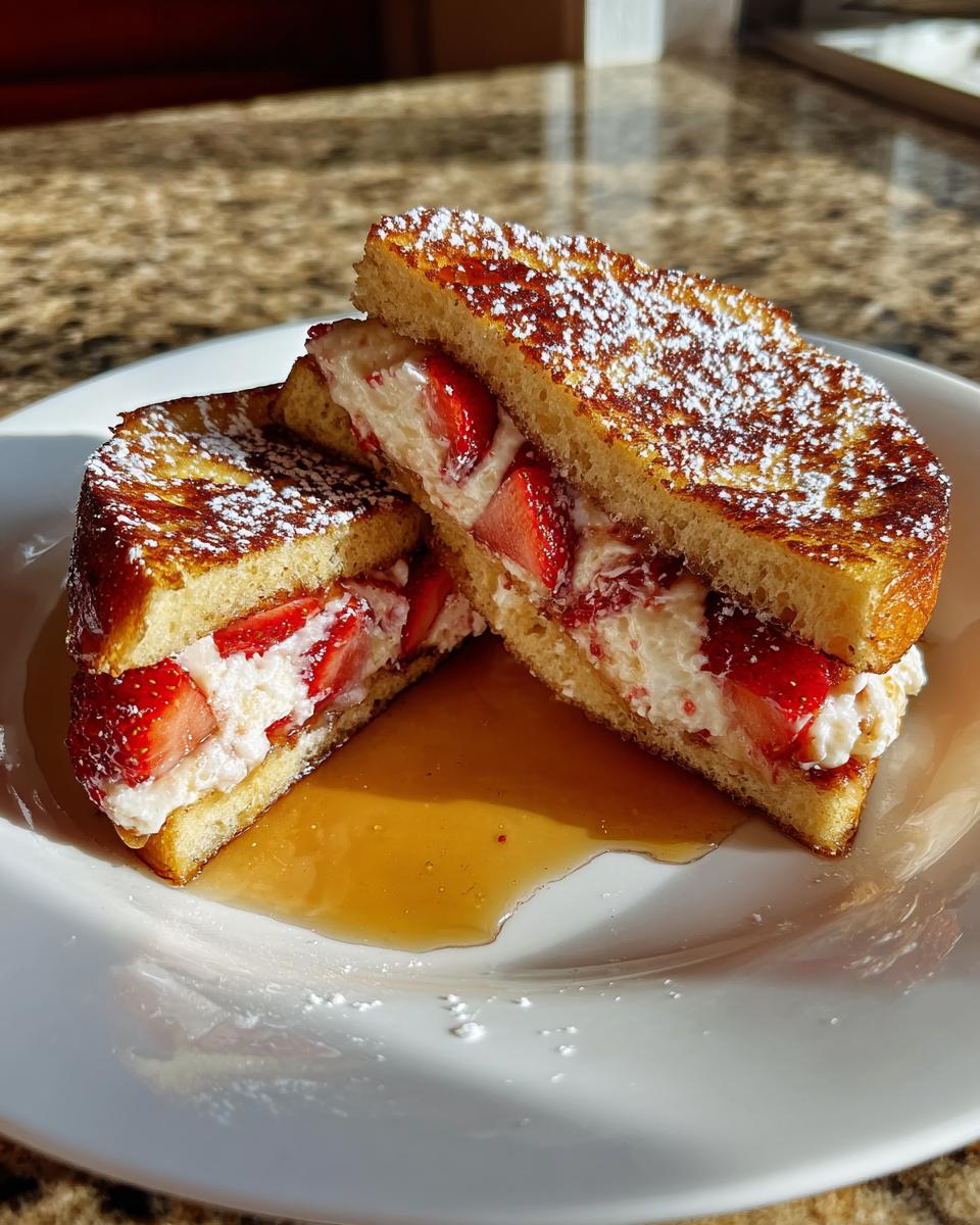 Strawberry Cream Cheese Stuffed French Toast - detail 4