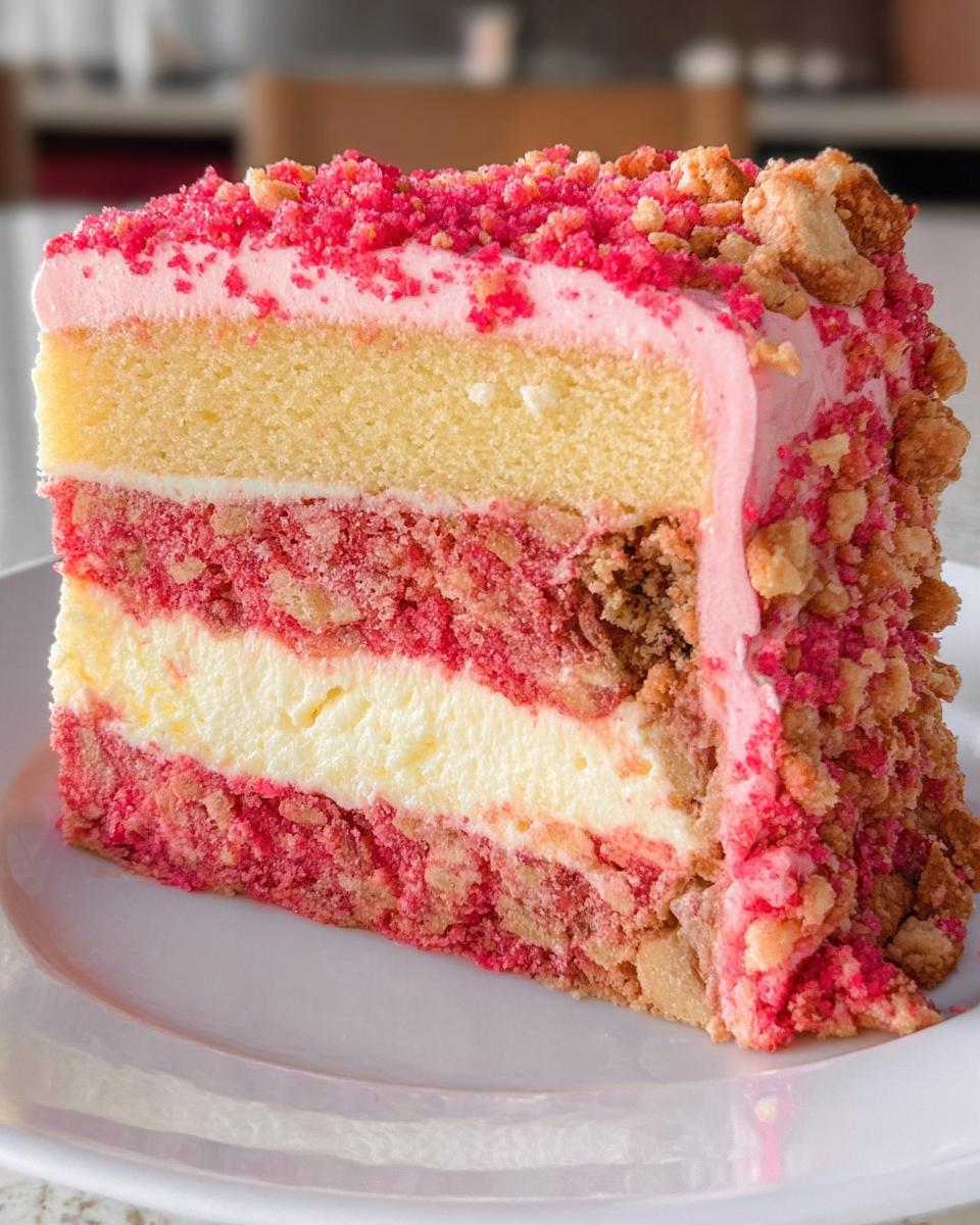 Strawberry Crunch Cake - detail 1