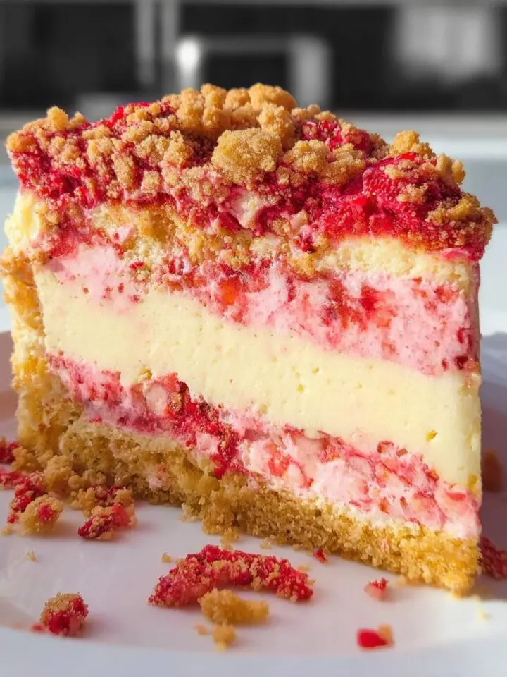 Strawberry Crunch Cake