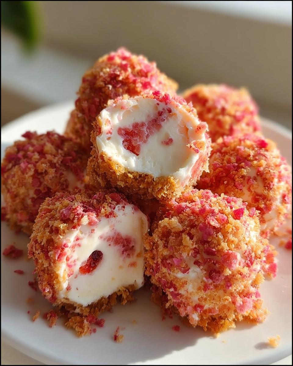 Strawberry Crunch Cheesecake Bites - detail 1