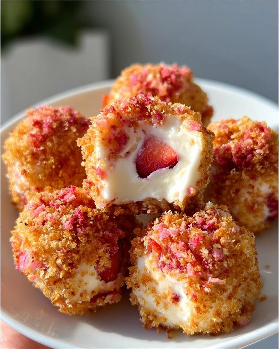 Strawberry Crunch Cheesecake Bites - detail 2