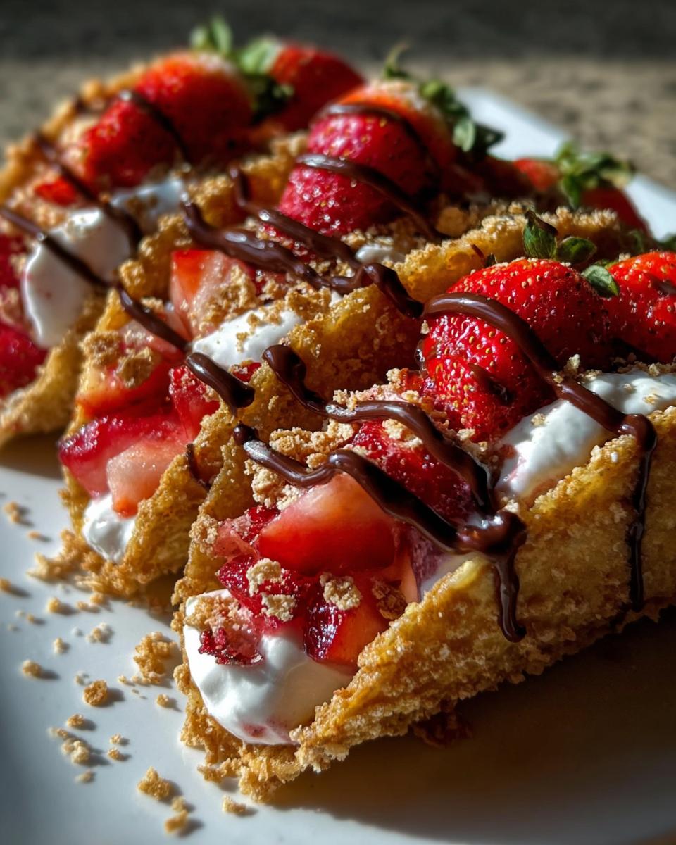 Strawberry Crunch Cheesecake Tacos - detail 1