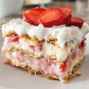 Strawberry Eclair Cake