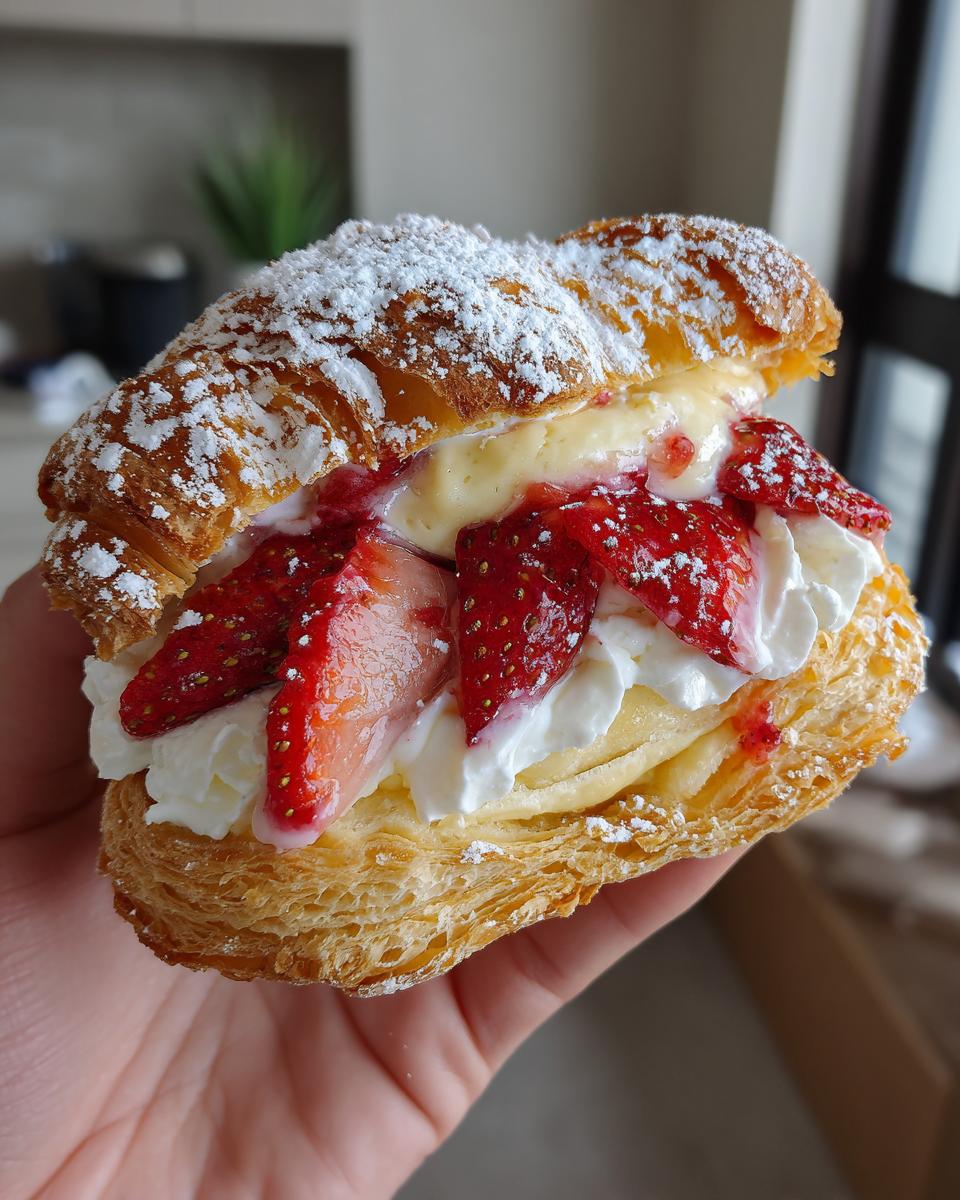 Strawberry Flaky Puffs - detail 1
