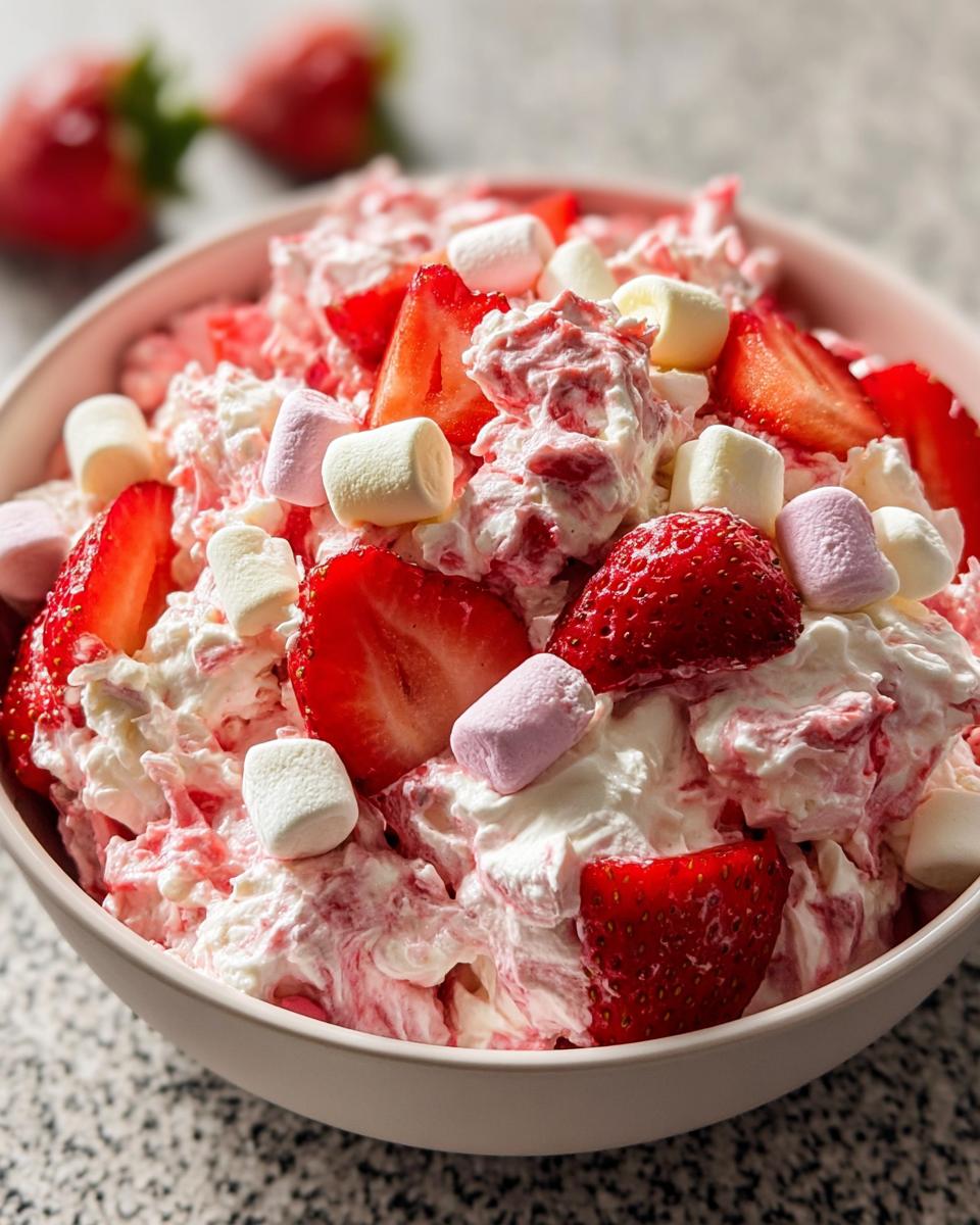 Strawberry Fluff Salad - detail 1