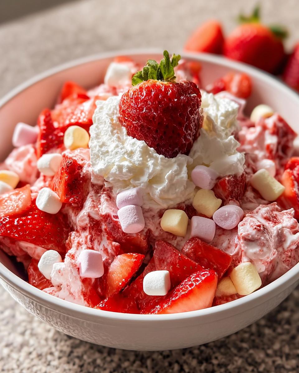 Strawberry Fluff Salad - detail 2