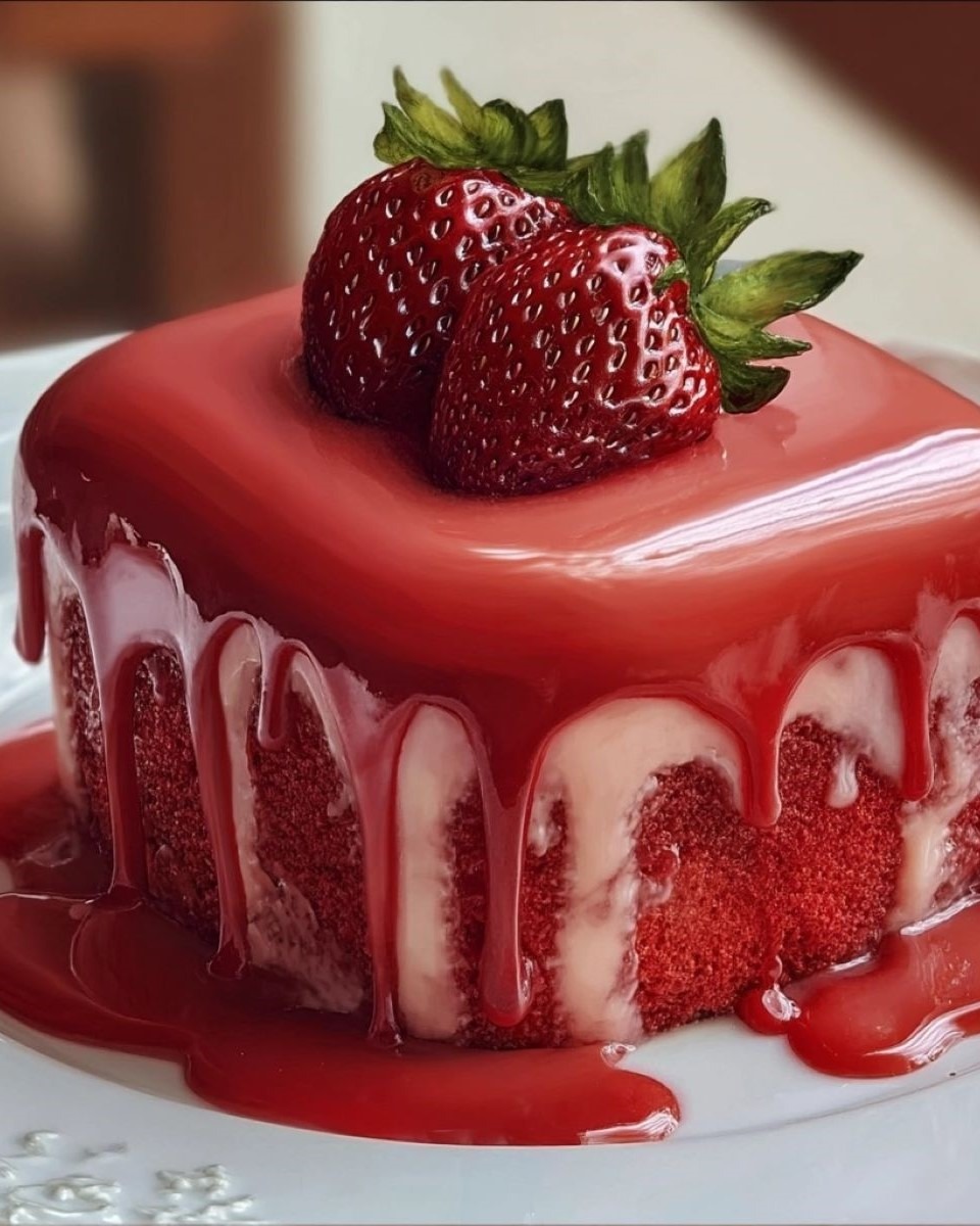 Strawberry Glaze Cake