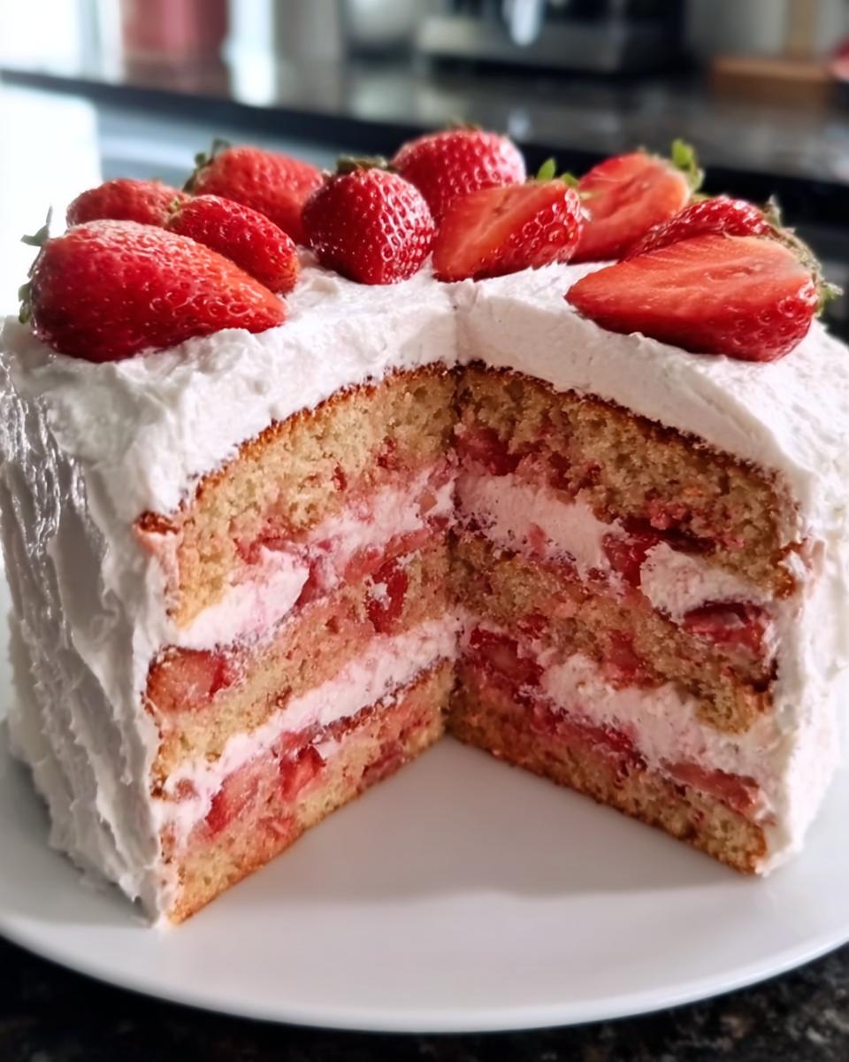 Strawberry Heaven Cake - detail 1
