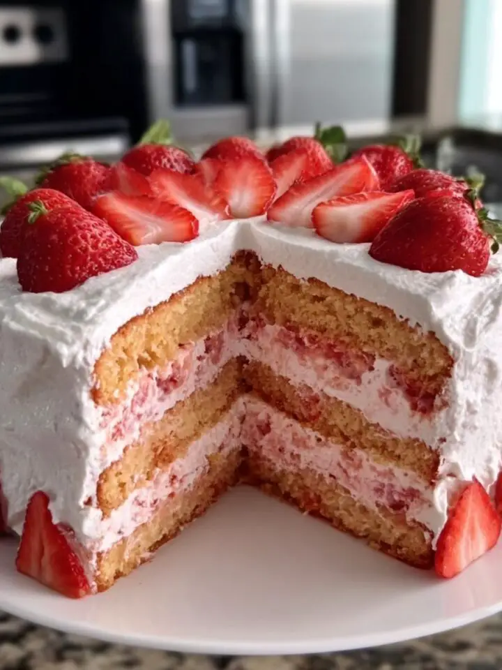 Strawberry Heaven Cake