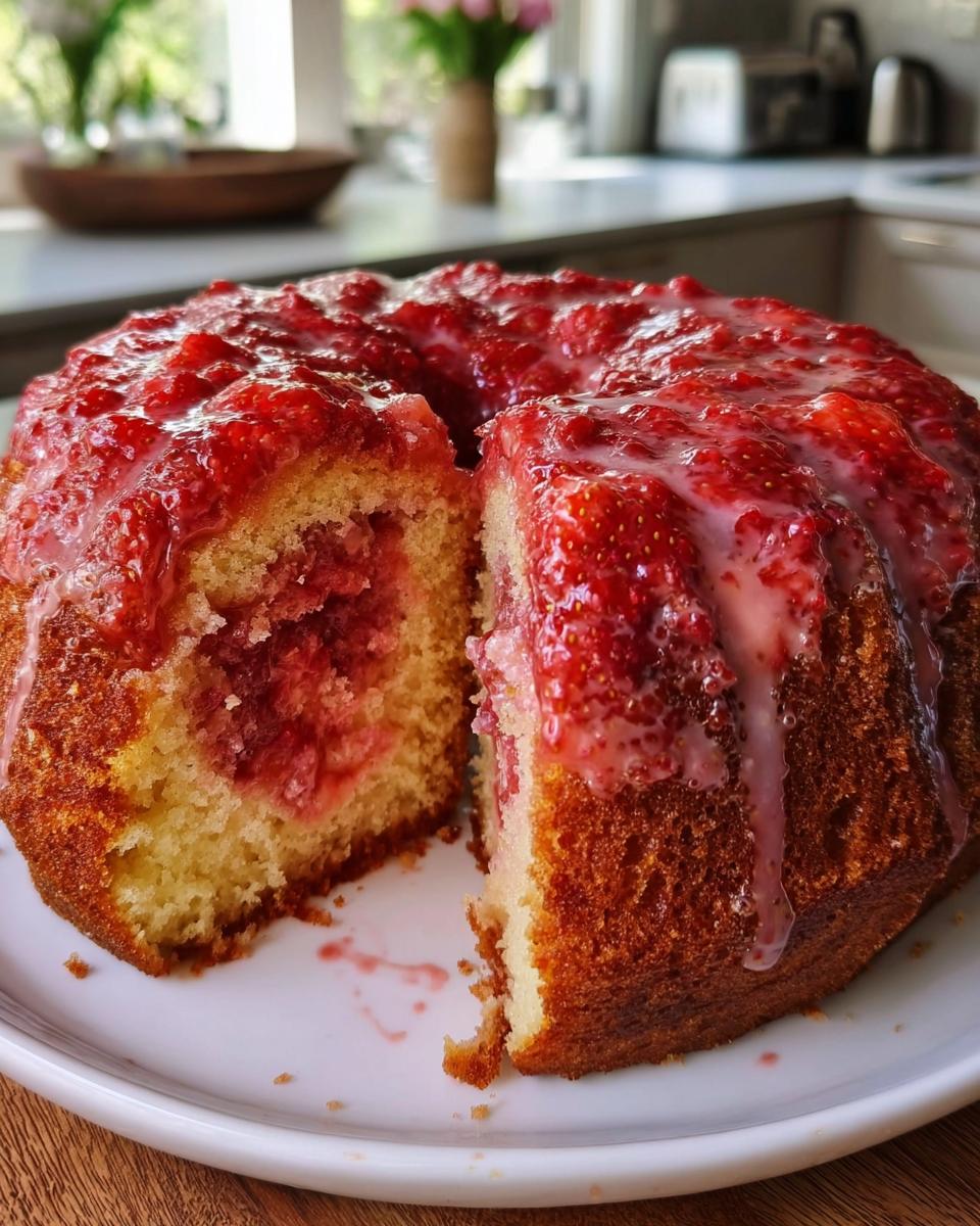 Strawberry Honeybun Cake - detail 1