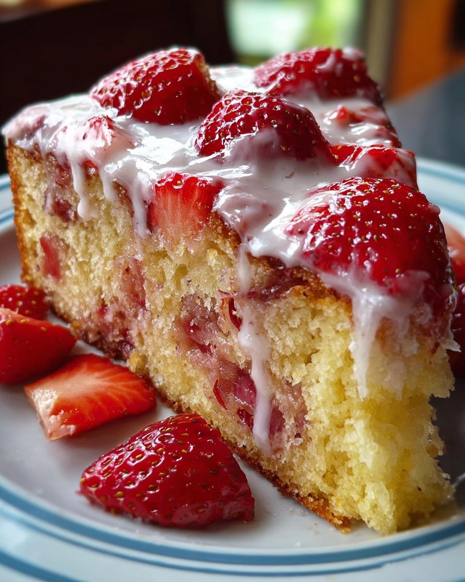 Strawberry Honeybun Cake - detail 1