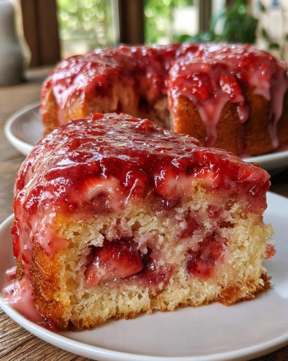 Strawberry Honeybun Cake - detail 2