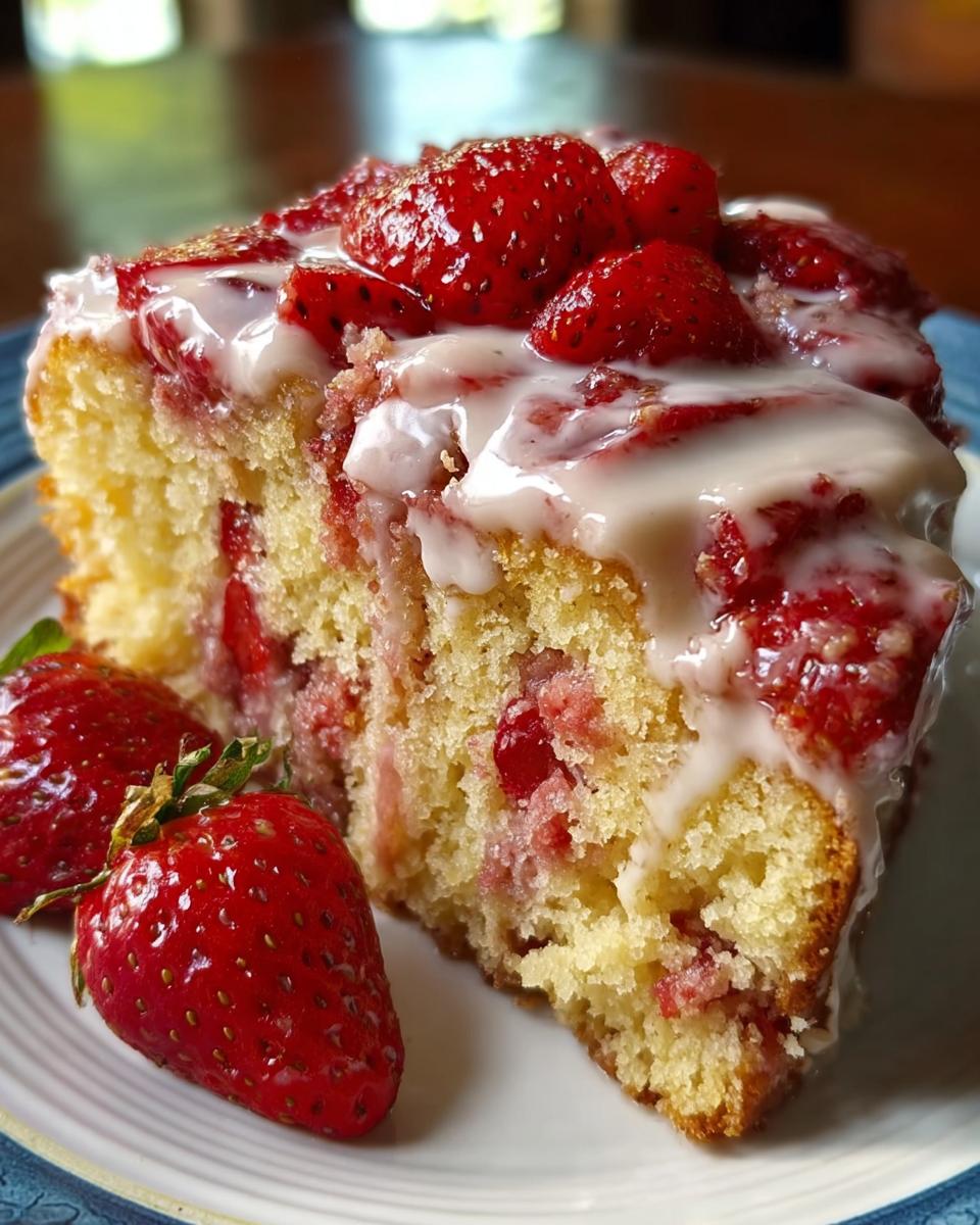 Strawberry Honeybun Cake - detail 2