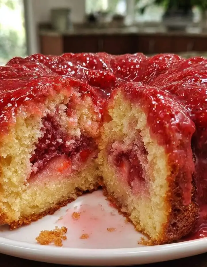 Strawberry Honeybun Cake
