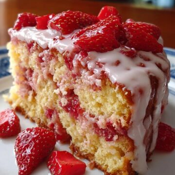 Strawberry Honeybun Cake