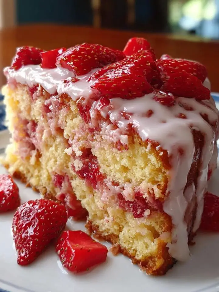 Strawberry Honeybun Cake