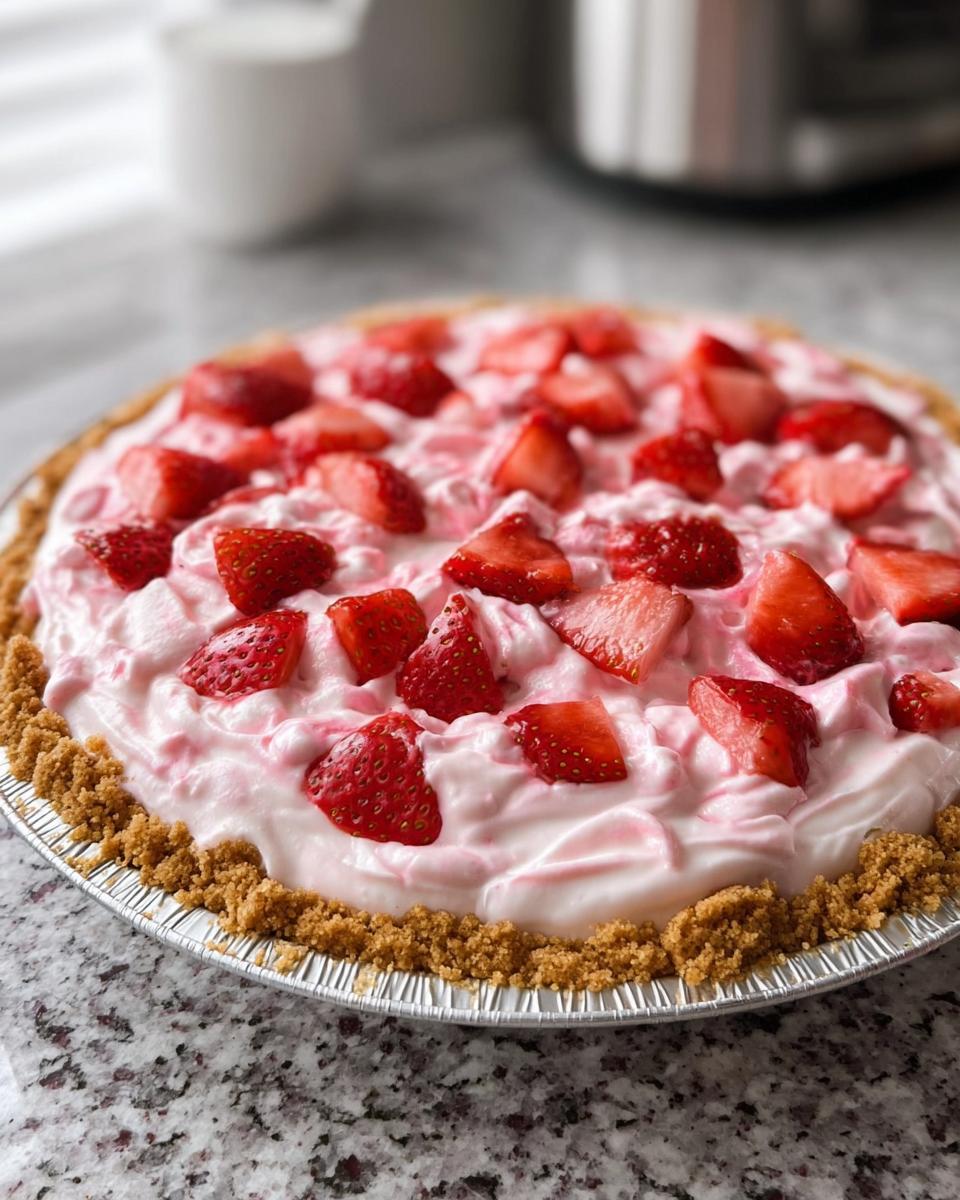 Strawberry Icebox Pie - detail 1