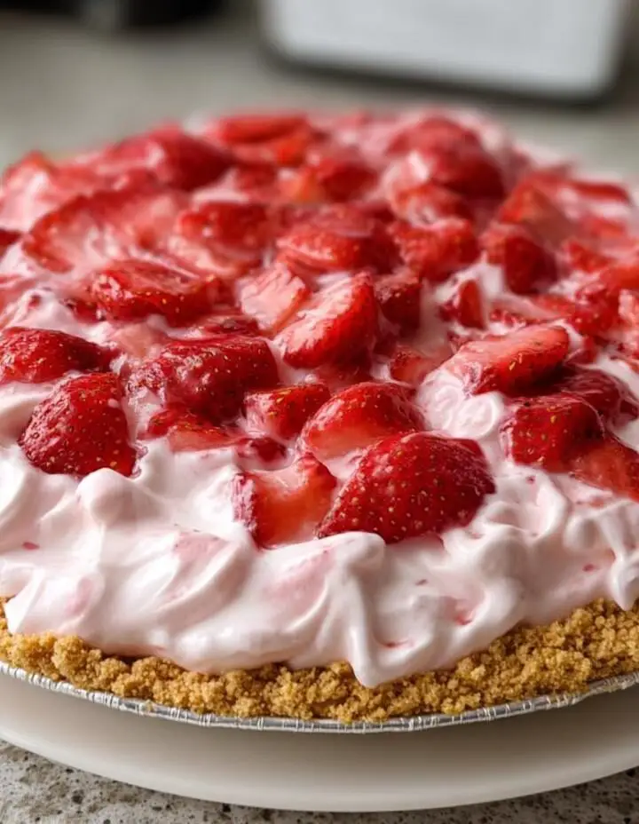Strawberry Icebox Pie