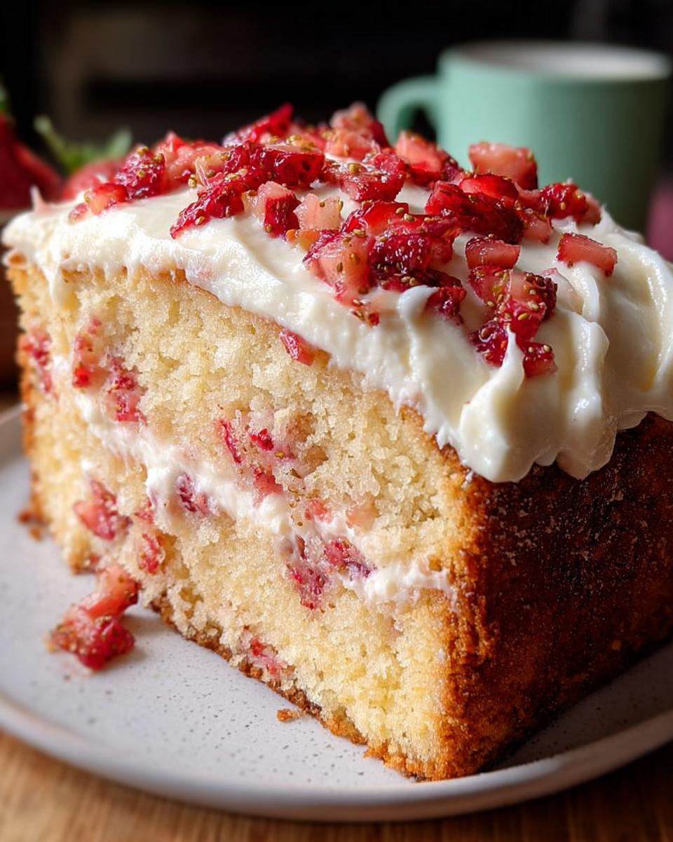 Strawberry Italian Cream Pound Cake - detail 2