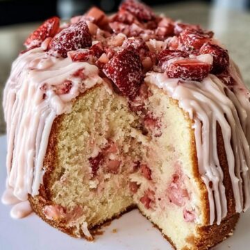 Strawberry Italian Cream Pound Cake