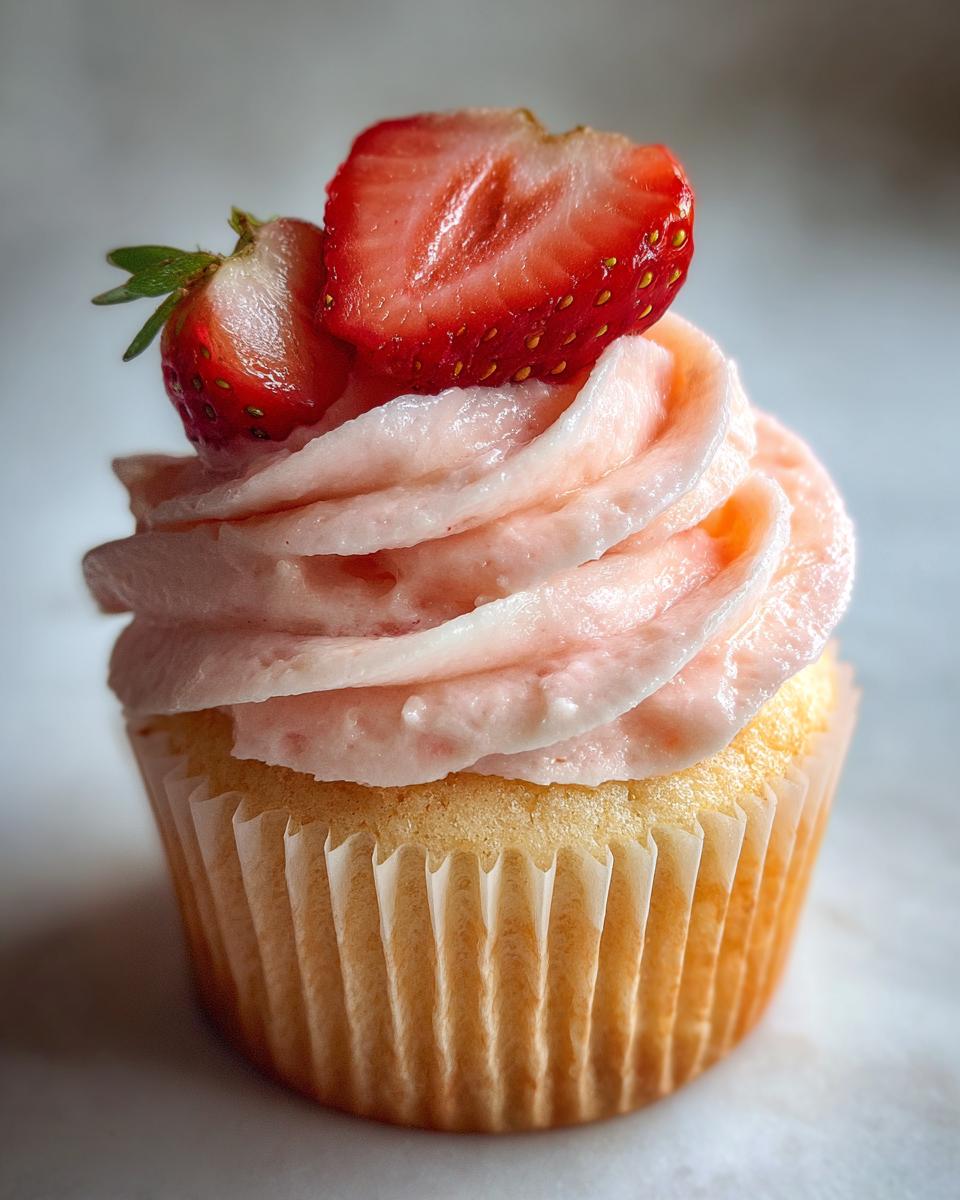 Strawberry Milkshake Cupcakes - detail 2