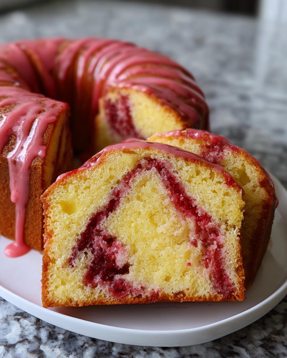 Strawberry Milkshake Pound Cake - detail 2