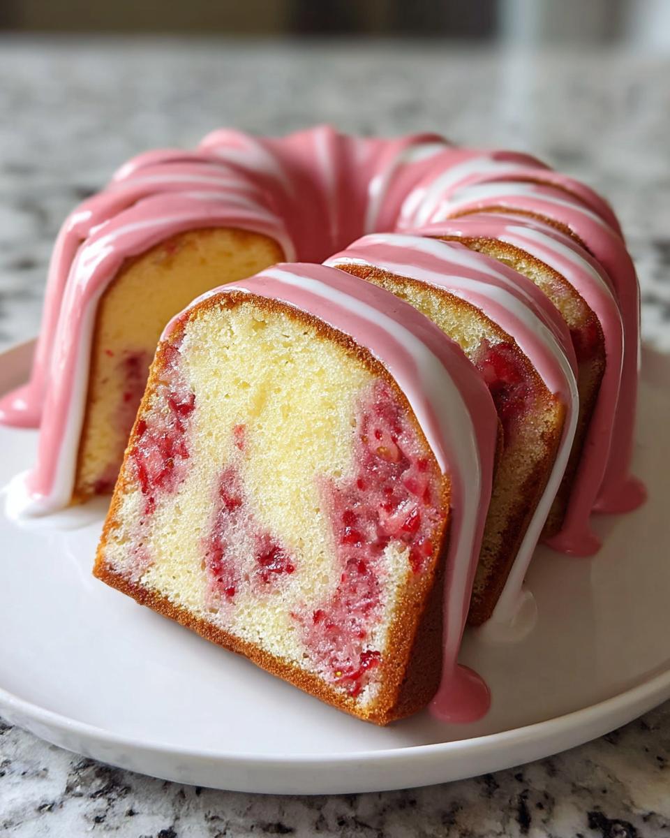 Strawberry Milkshake Pound Cake - detail 2