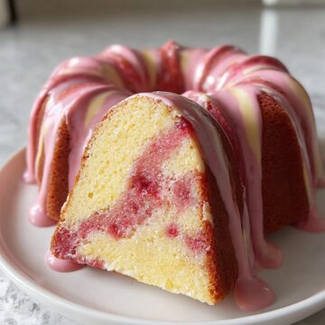 Strawberry Milkshake Pound Cake
