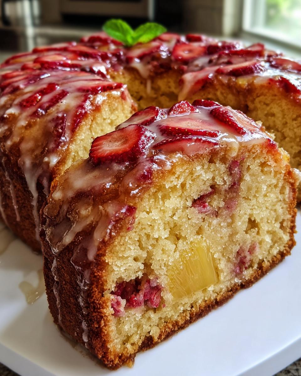 Strawberry Pineapple Pound Cake - detail 1